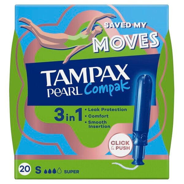 Tampax Tampons Pearl Compak Super
