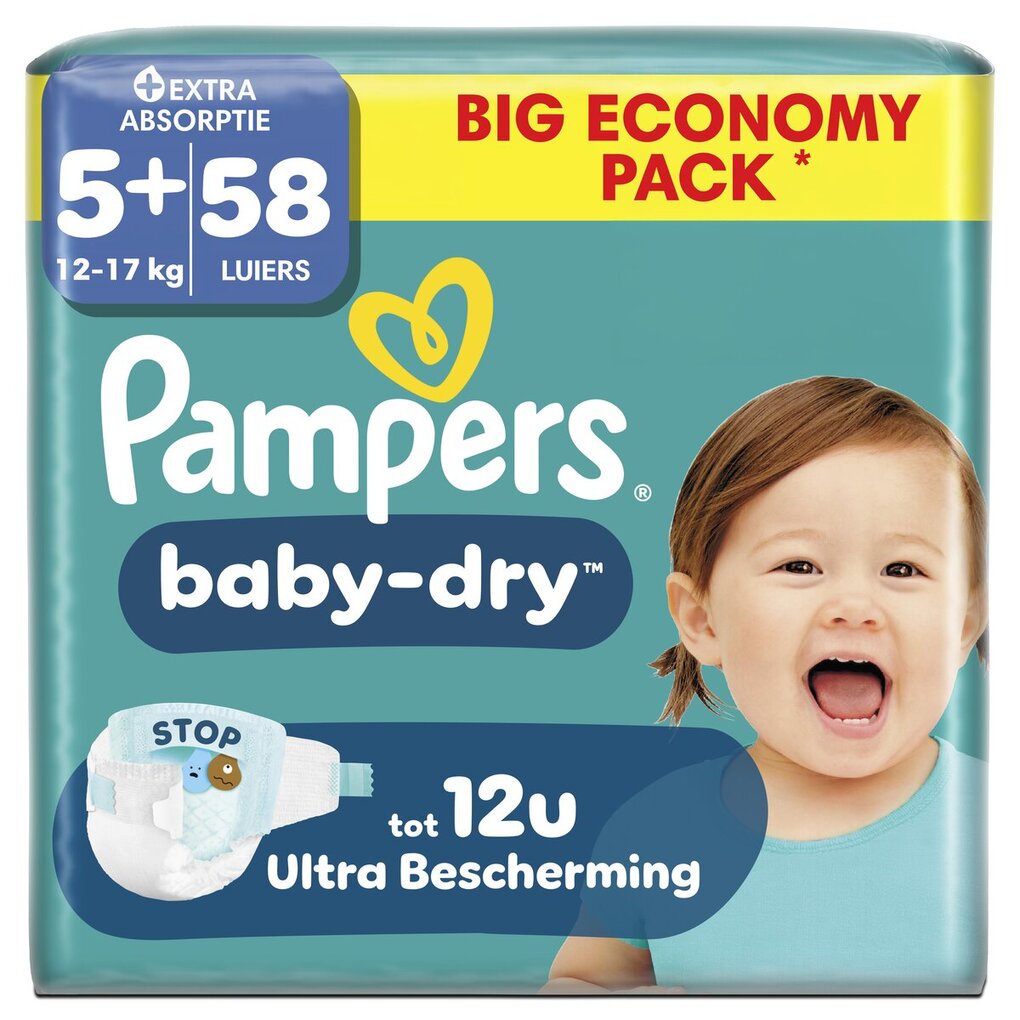 Pampers Couches Baby-Dry Taille 5+ Pampers Couches Baby-Dry Taille 5+