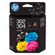 HP Cartouches d'Encre 302/304 Noir/Tricolore