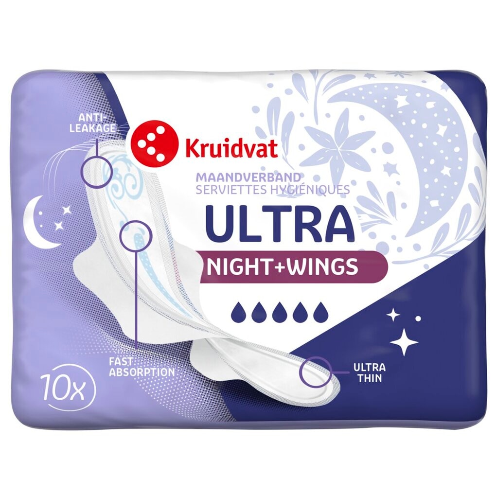Kruidvat Serviettes Hygiéniques Night Plus Ultra Kruidvat Serviettes Hygiéniques Night Plus Ultra