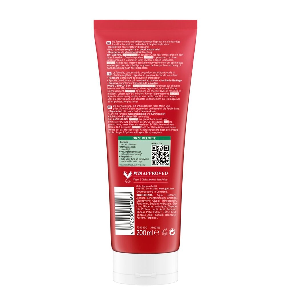 Guhl 3-In-1 Bescherming & Verzorging Masker, Serum & Conditioner