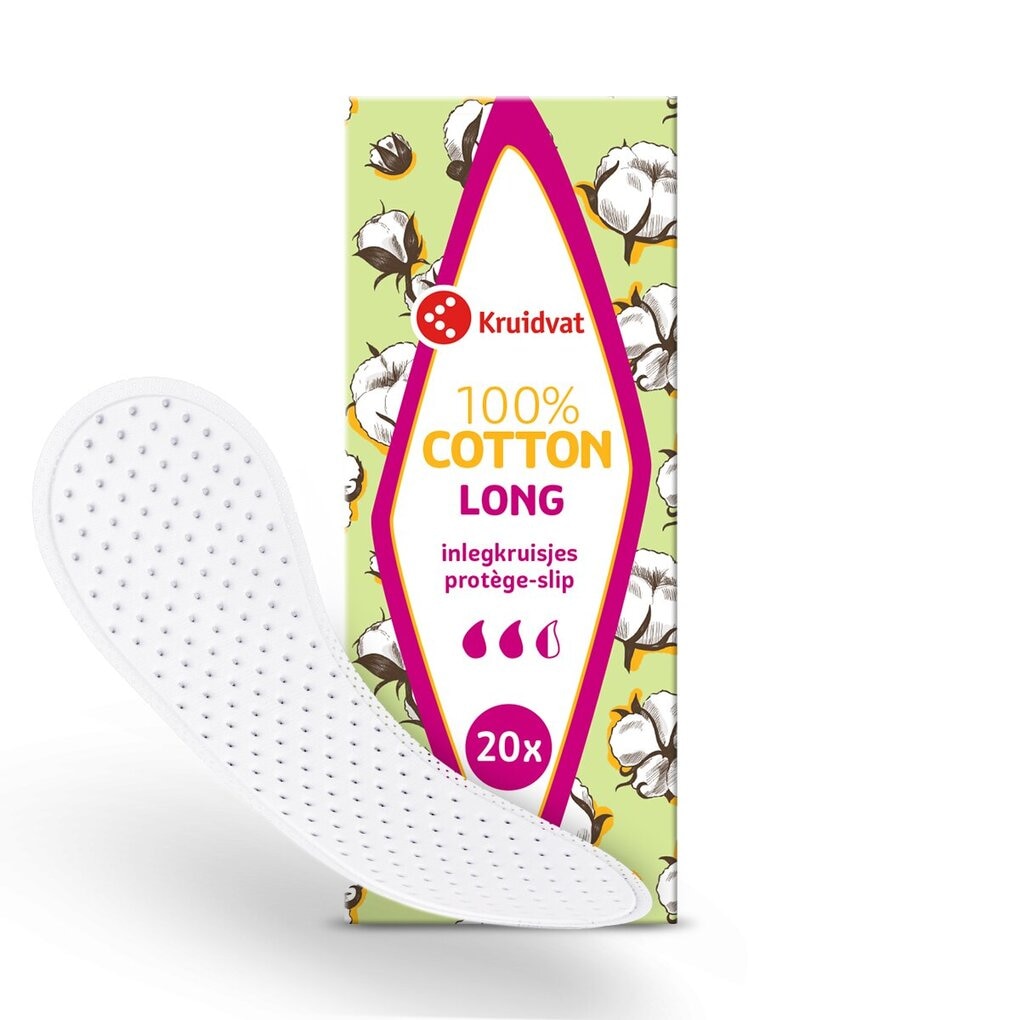 Kruidvat 100% Cotton Long Inlegkruisjes