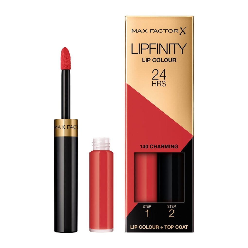 Max Factor Lipfinity Lip Colour 140 Charming 2-Step Longlasting Lipstick