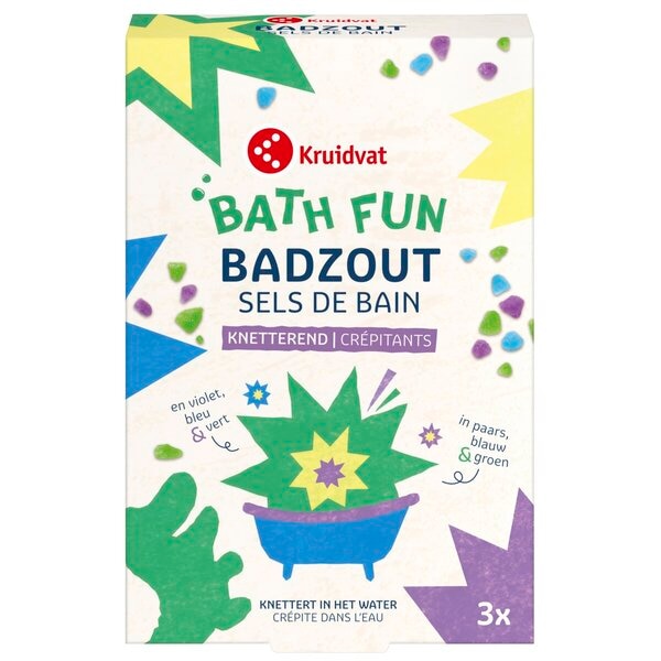 Kruidvat Sel de Bain Crépitant Bath Fun
