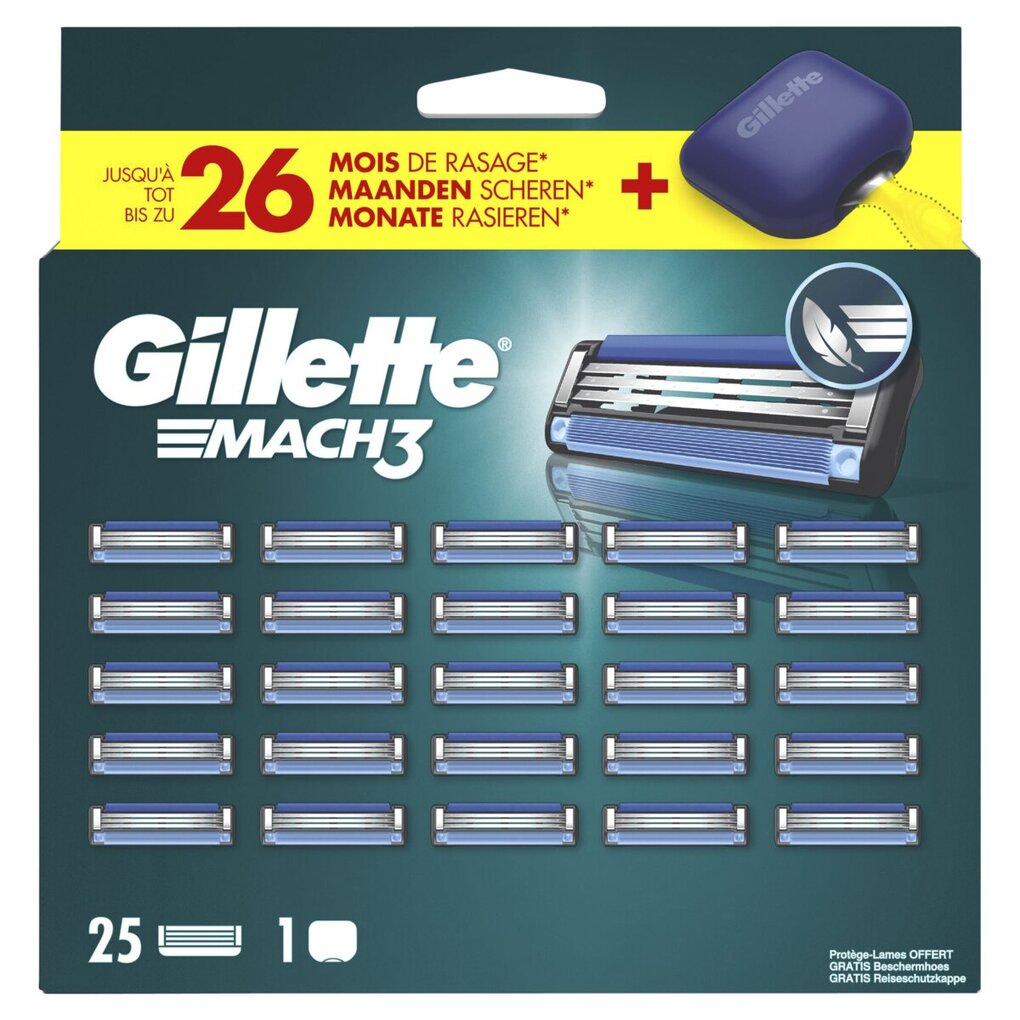Gillette Mach3 Scheermesjes met Travelcase