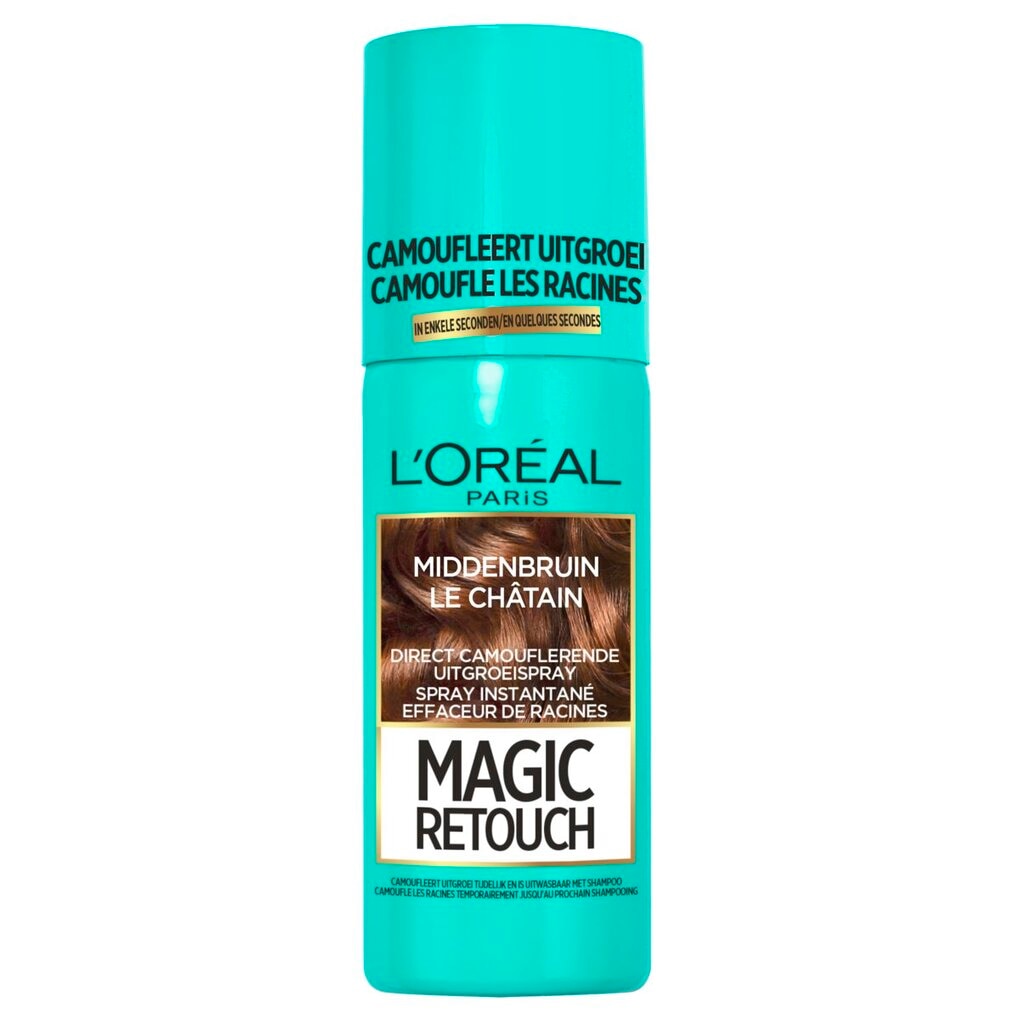 L'Oréal Paris Magic Retouch Middenbruin Camouflerende Uitgroeispray