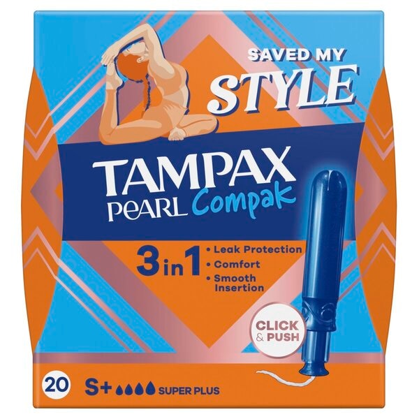 Tampax Pearl Compak Super Plus Tampons