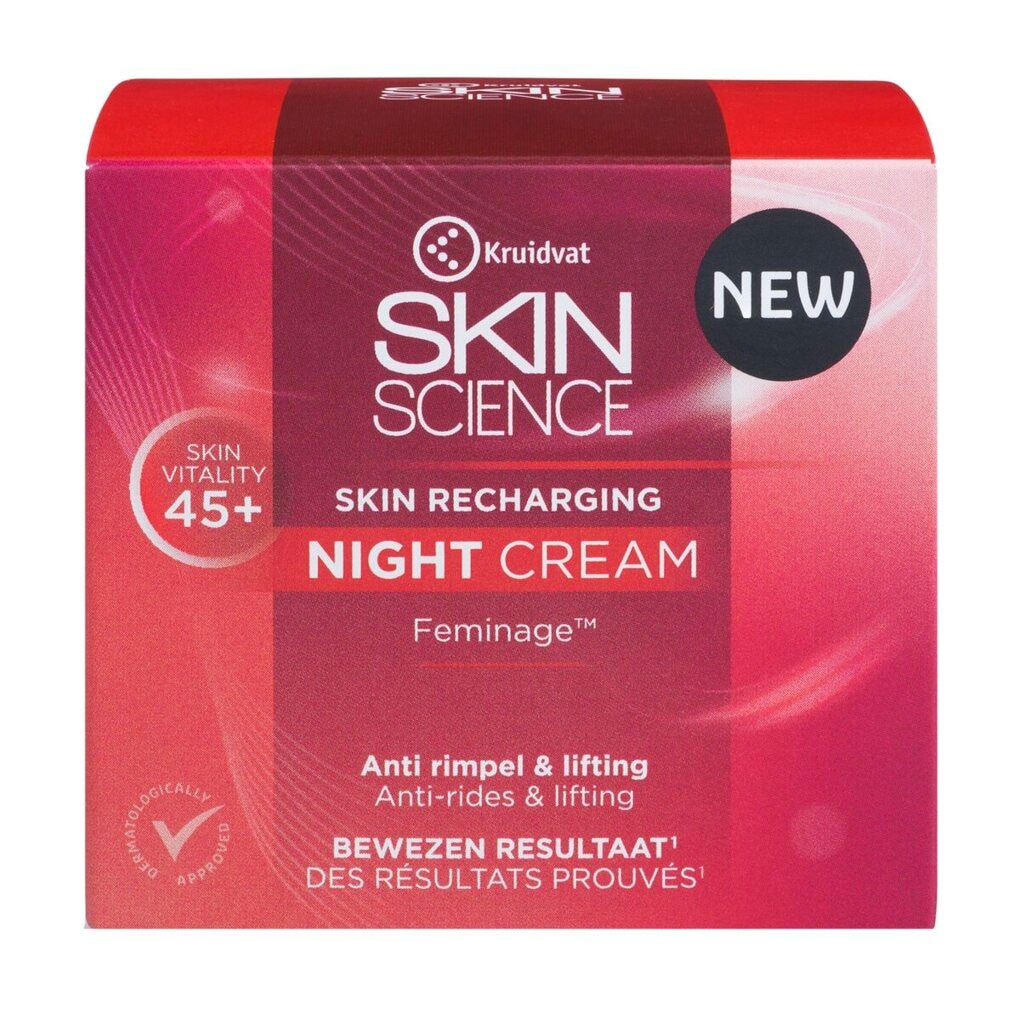 Kruidvat Skin Science Skin Recharging 45+ Night Cream