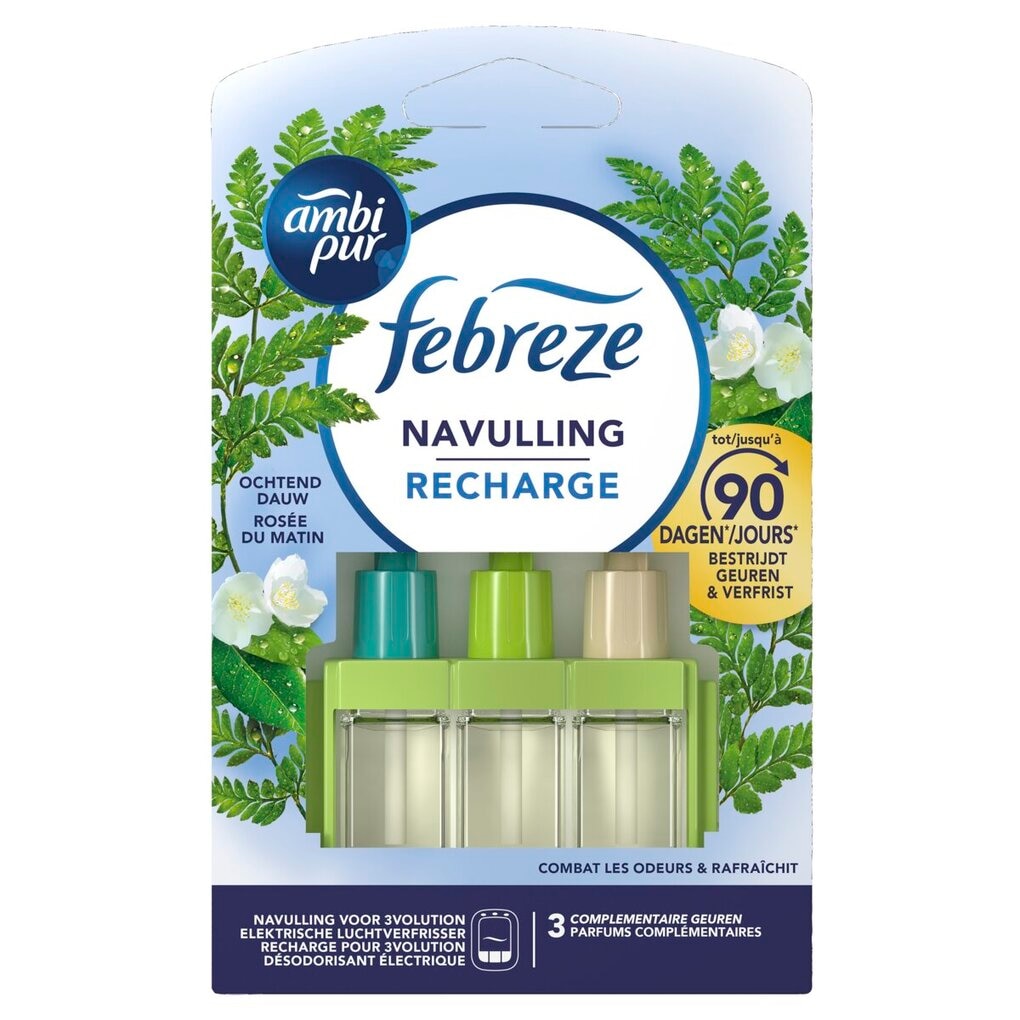 Ambi Pur Recharge 3Volution Désodorisant Électrique Rosée du Matin