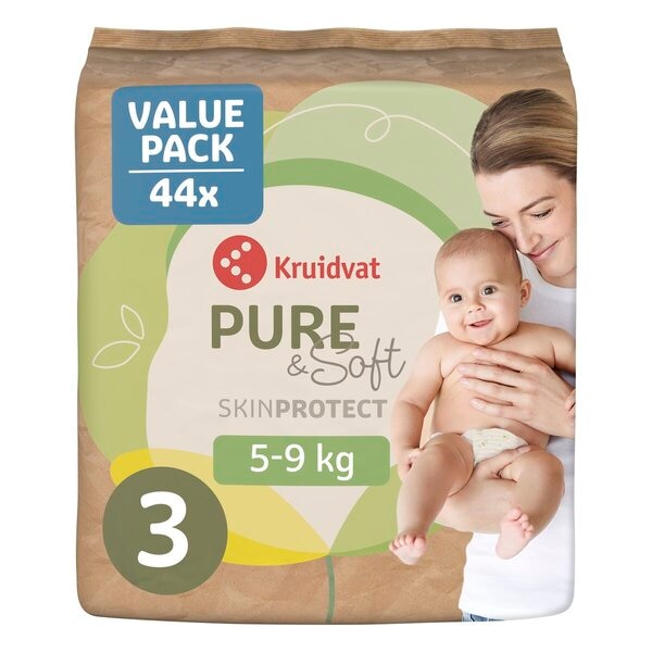 Kruidvat Pure & Soft Valuepack de Couches Taille 3