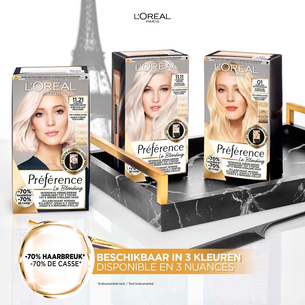 L'Oréal Paris Préférence Coloration Le Blonding 11.21 Blond Ultra Clair Perlé Cendré