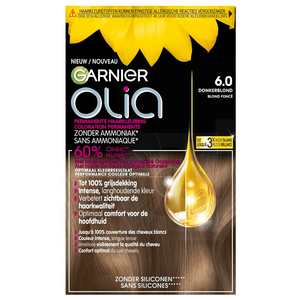 Garnier Olia Coloration Crème Permanente 6.0 Blond Foncé