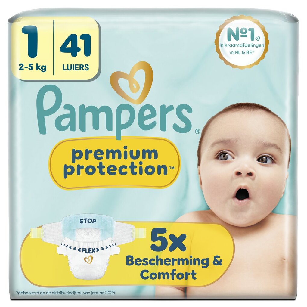 Pampers Premium Protection Maat 1 Luiers