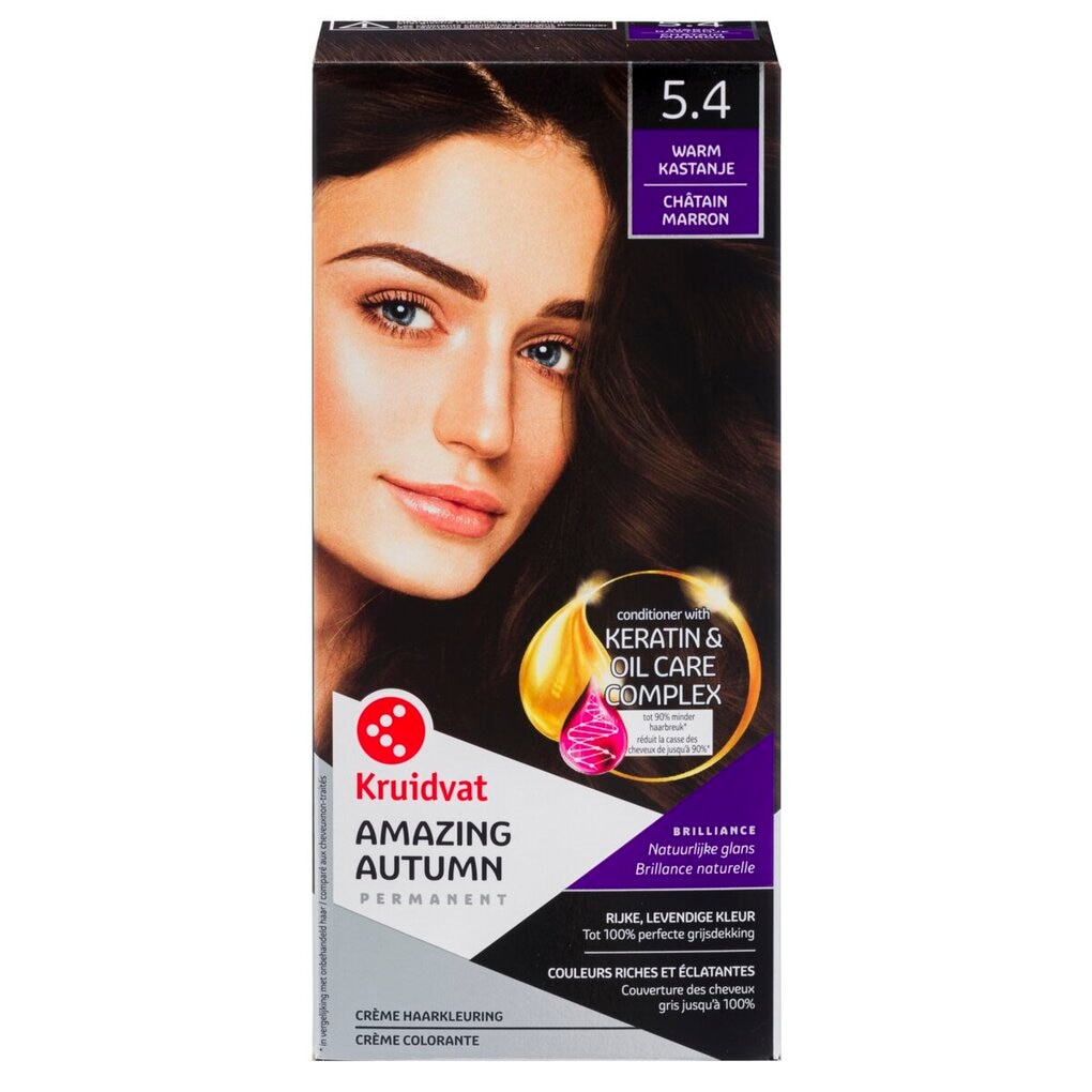 Kruidvat Crème Colorante 5.4 Châtain Marron Kruidvat Crème Colorante 5.4 Châtain Marron