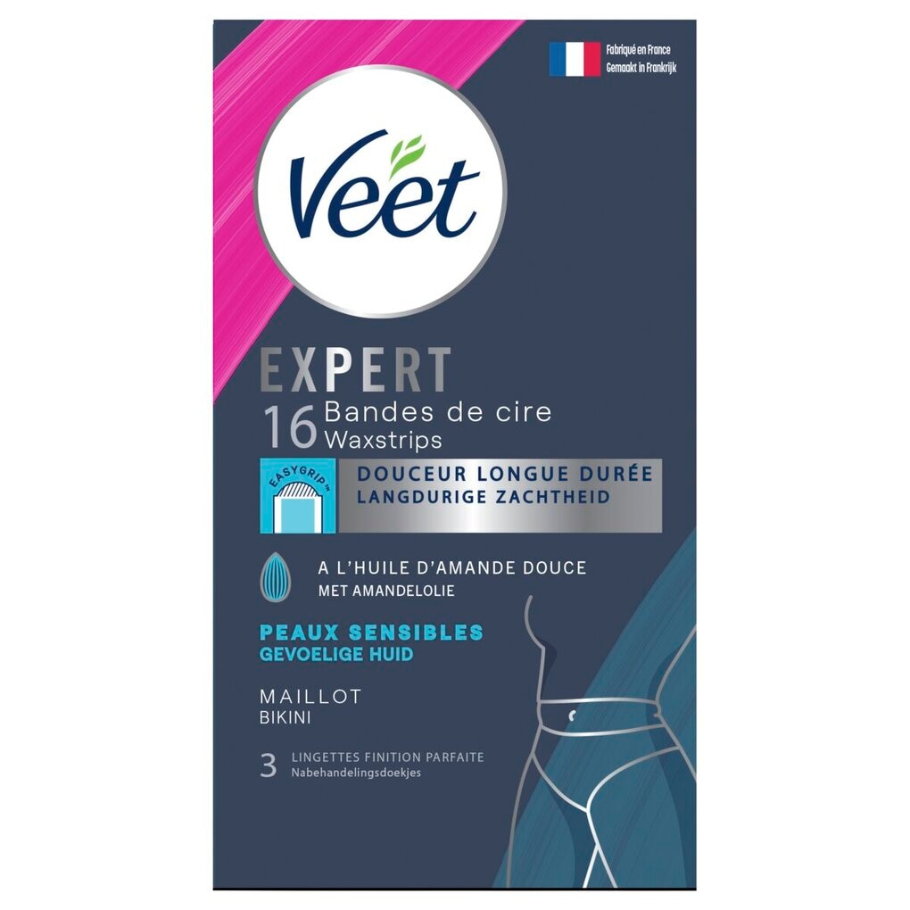 Veet Bandes de Cire Maillot Expert