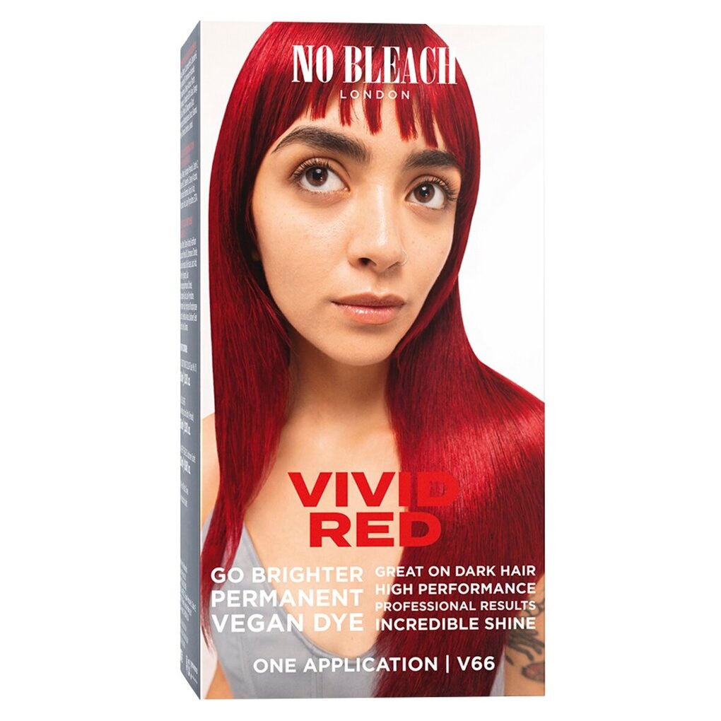 No Bleach London Vivid Red Permanent Vegan Dye Kit
