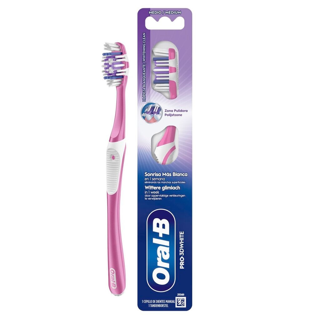 Oral-B tandenborstel Pro 3D White Medium Oral-B tandenborstel Pro 3D White Medium