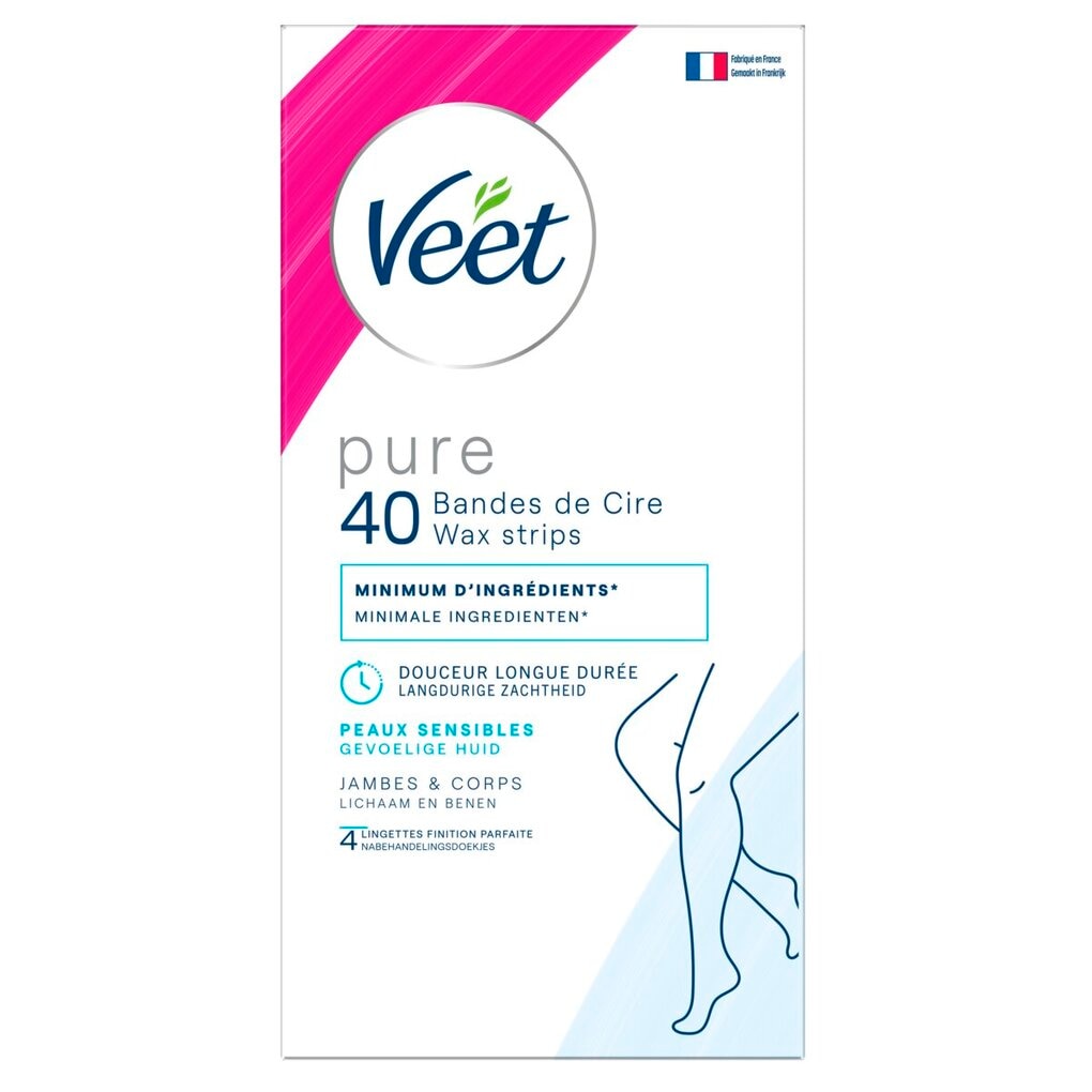 Veet Minima Pure Easy-Gel Waxstrips voor je Lichaam en Benen