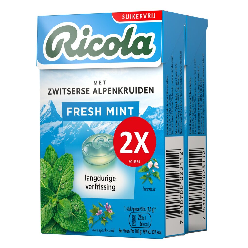 Ricola Fresh Mint Kruidenpastilles