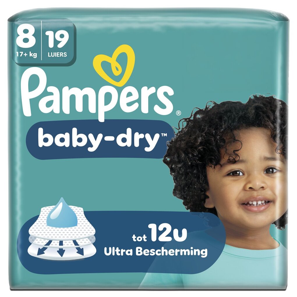 Pampers Couches Baby-Dry Taille 8