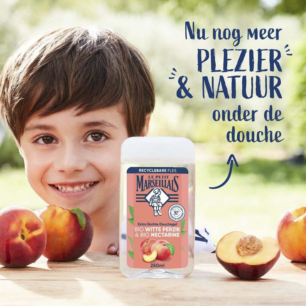Le Petit Marseillais Bio Witte Perzik & Bio Nectarine Extra Zachte Douchegel