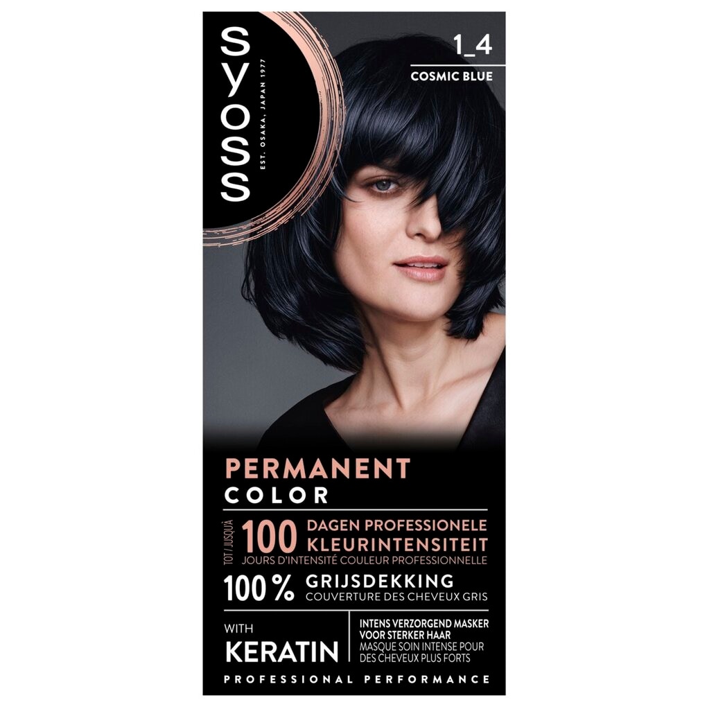 Syoss 1-4 Cosmic Blue Permanente Haarkleuring