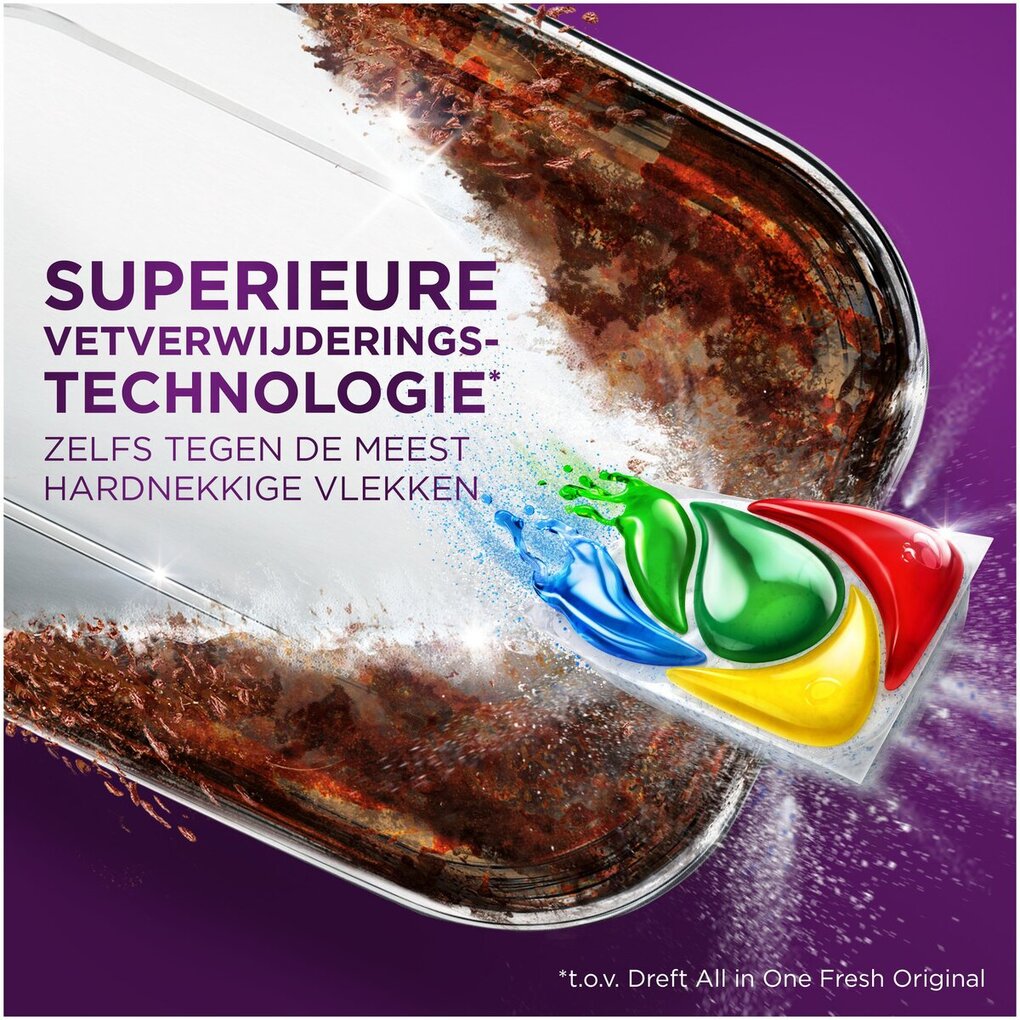 Dreft Capsules Lave-Vaisselle Tout-en-Un Platinum Miracle