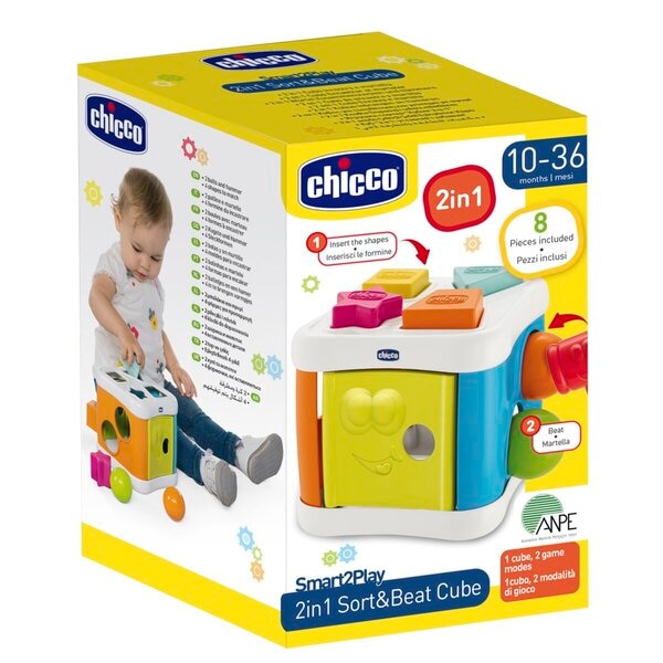 Chicco 2-in-1 Sort & Beat Cube