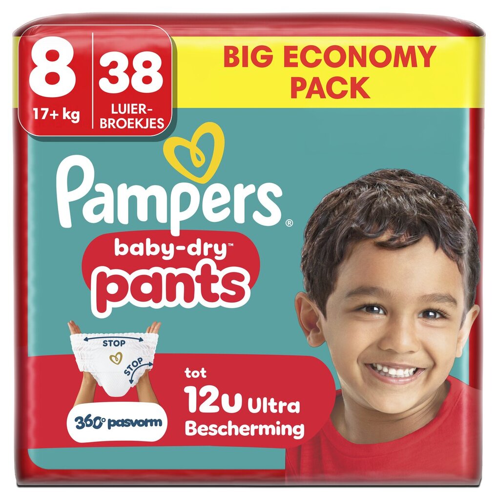 Pampers Couches-Culottes Baby-Dry Taille 8