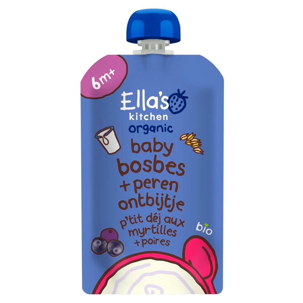 Ella's Kitchen Baby 6M+ Bosbessen Peer Ontbijtje