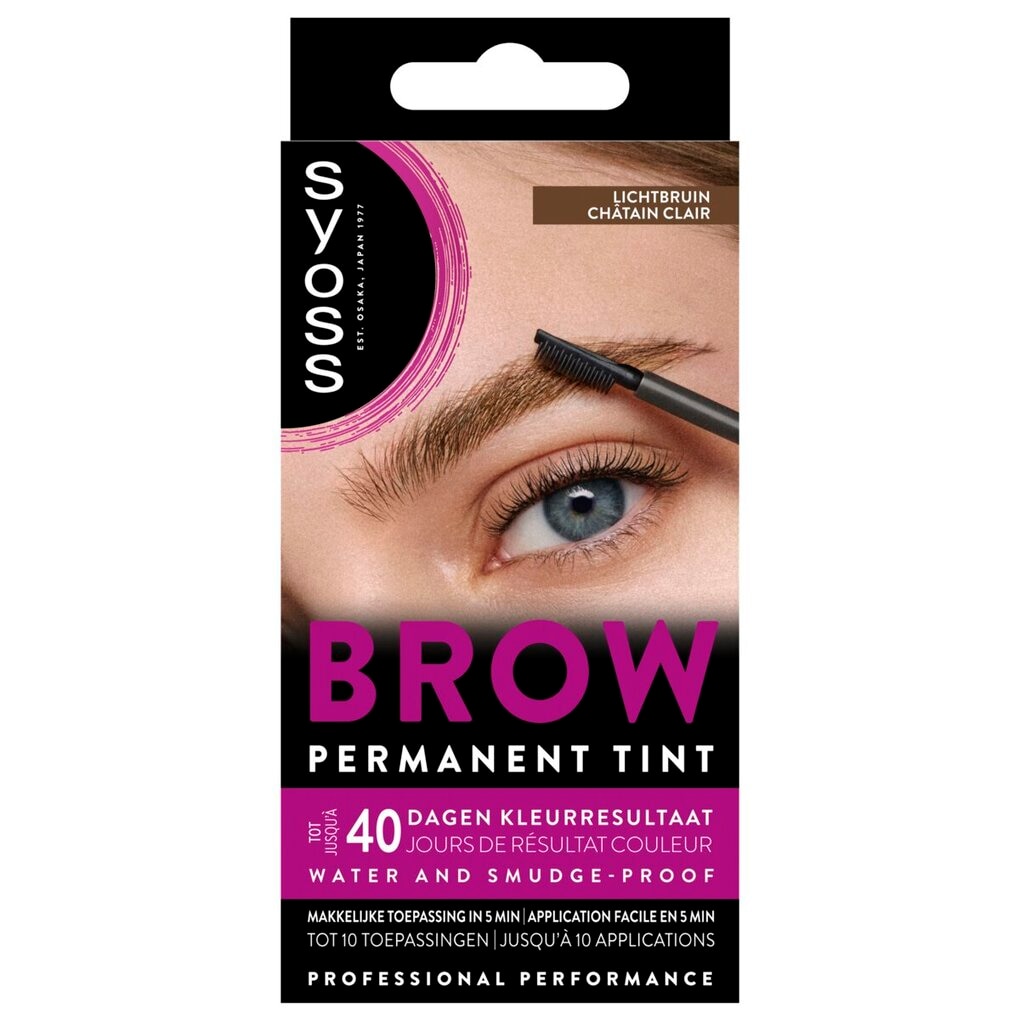 Syoss Brow Tint Lichtbruin Permanente Wenkbrauwverf