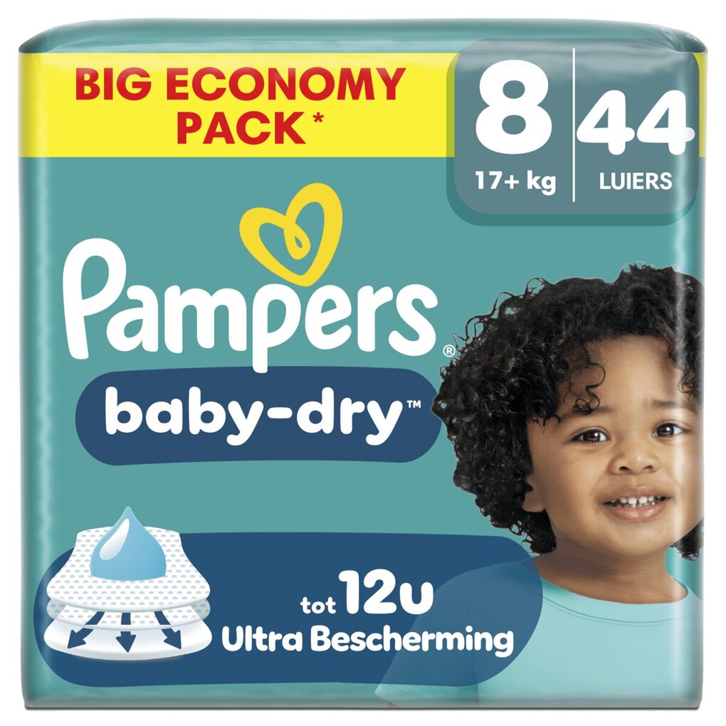 Pampers Baby-Dry Maat 8 Luiers