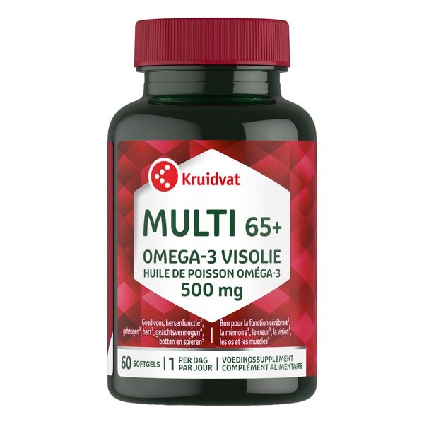Kruidvat Multi 65+ Omega 3 Visolie Softgels