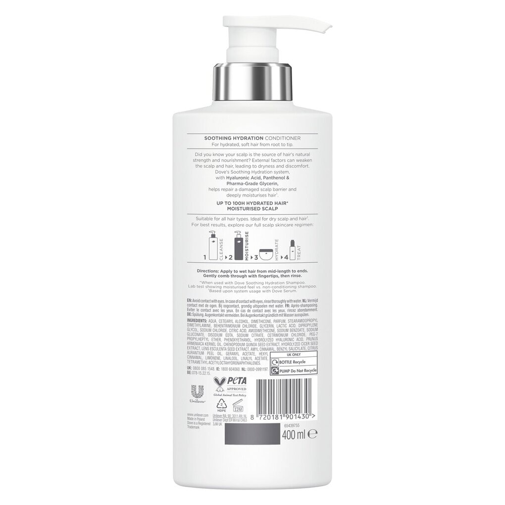 Dove Scalp + Hair Therapy Après-shampoing Soothing Hydration