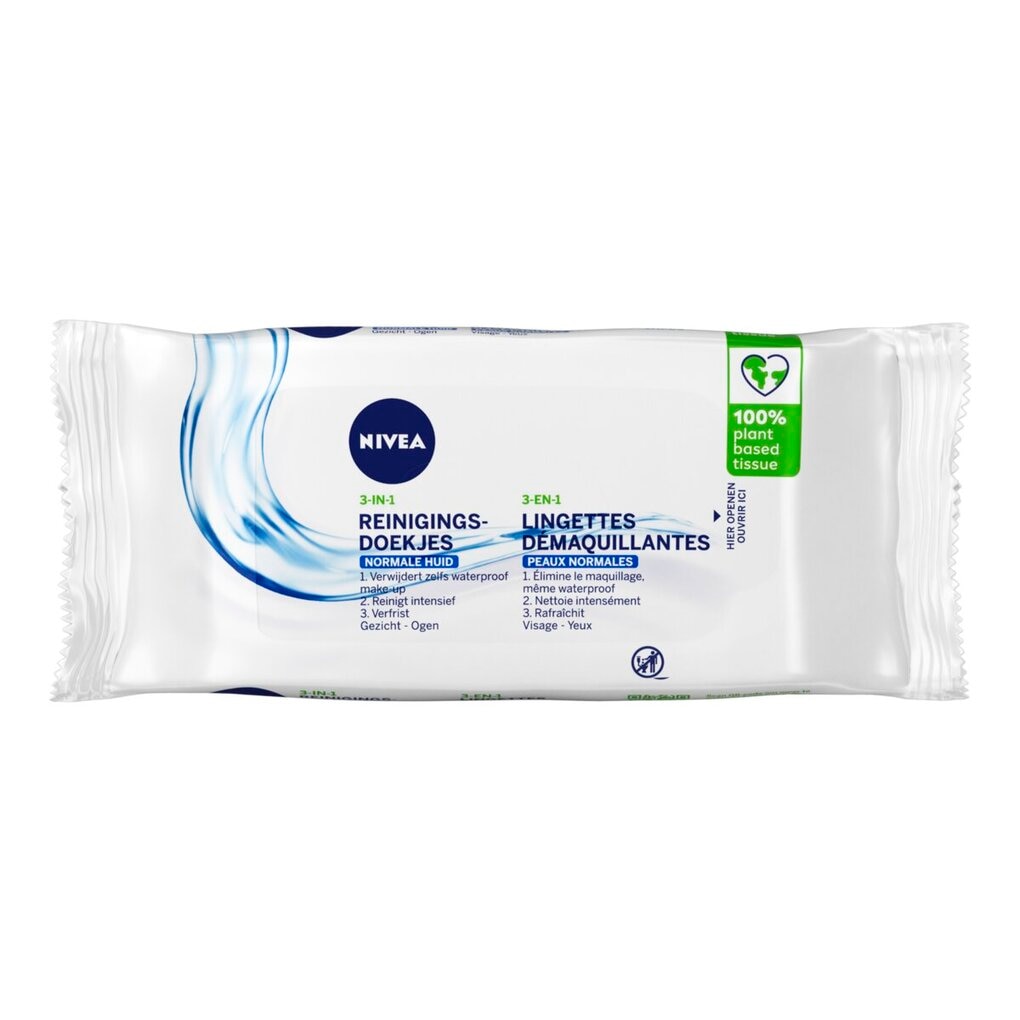 NIVEA Lingettes Nettoyantes Rafraîchissantes Daily Essentials
