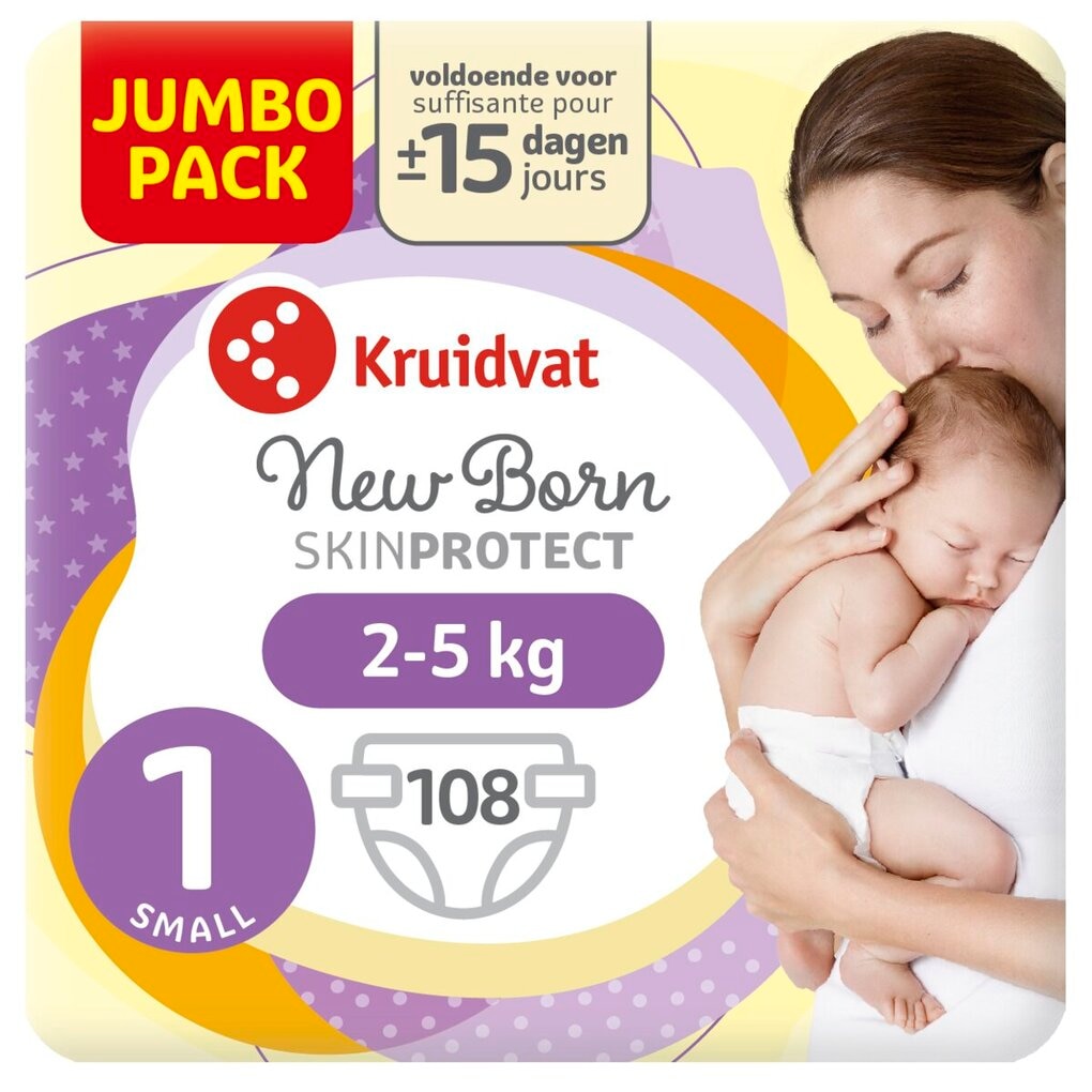 Kruidvat 1 NewBorn Small Luiers Jumbopack