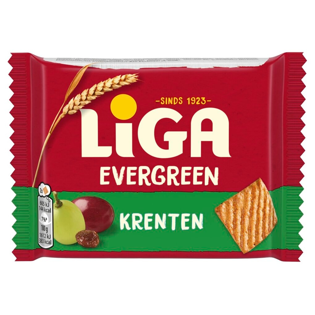 Liga Evergreen Krentenkoekjes Duopacks XL