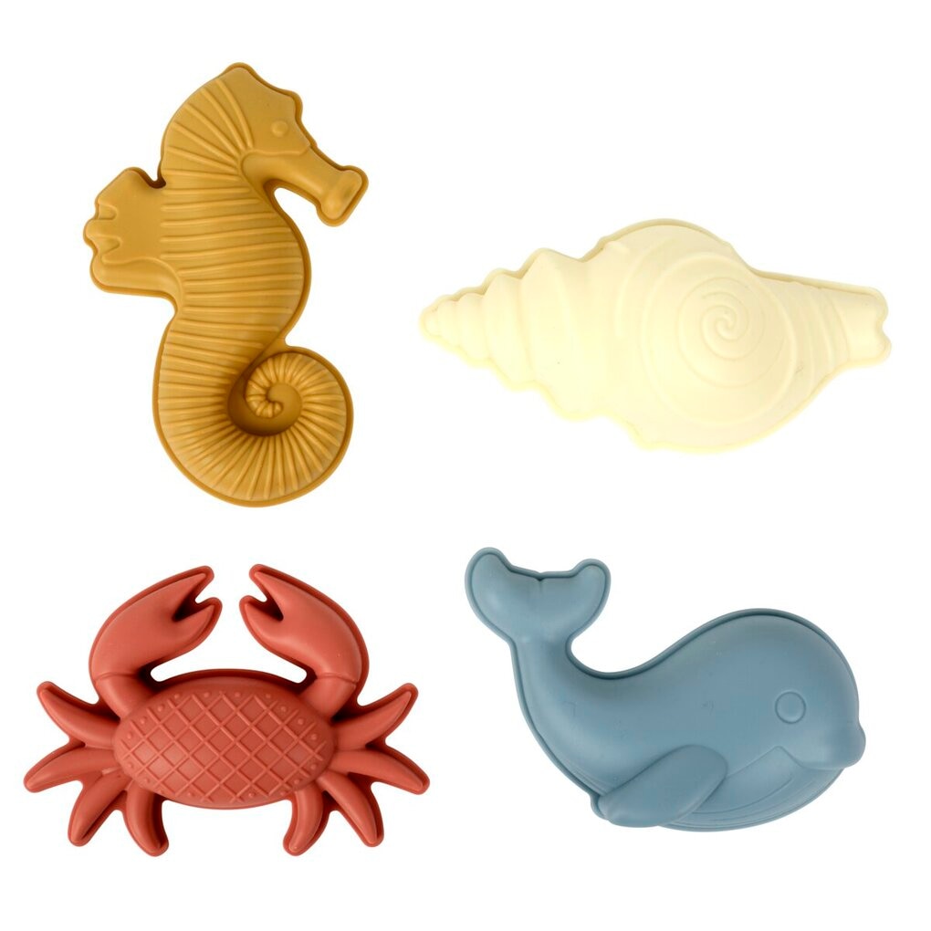 Moules à Sable Silicone Animaux Marins