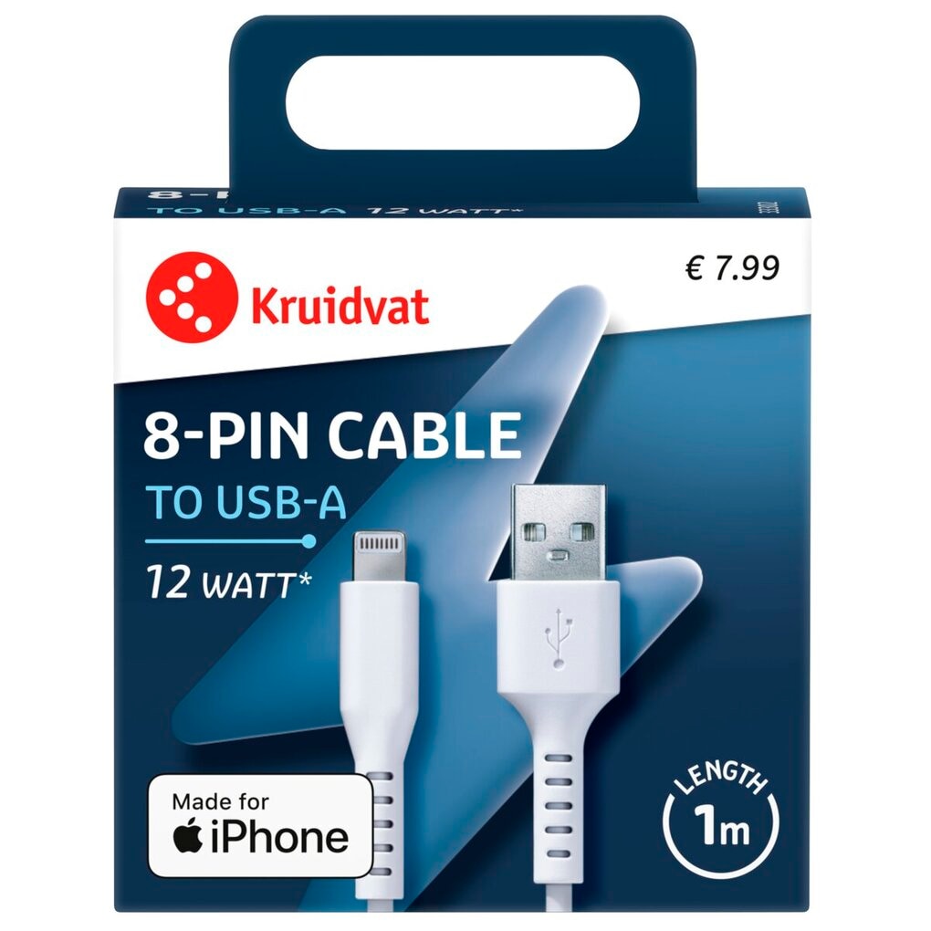 Kruidvat 8-pin Oplaadkabel