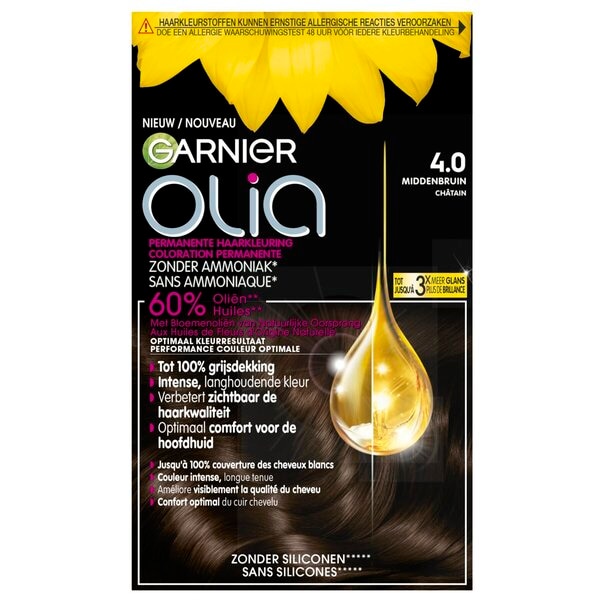Garnier Olia 4.0 Middenbruin Permanente Haarkleuring
