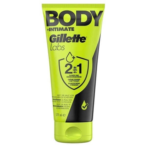 GilletteLabs Body + Intimate 2-in-1 Scheercrème + Reiniger