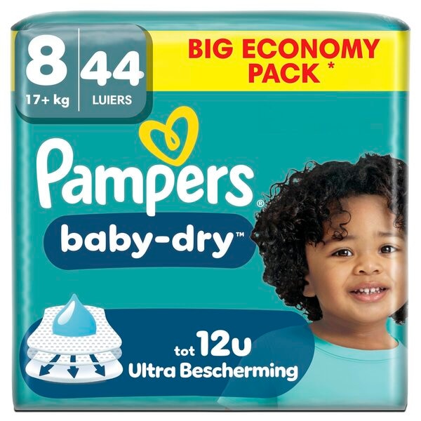 Pampers Couches Baby-Dry Taille 8