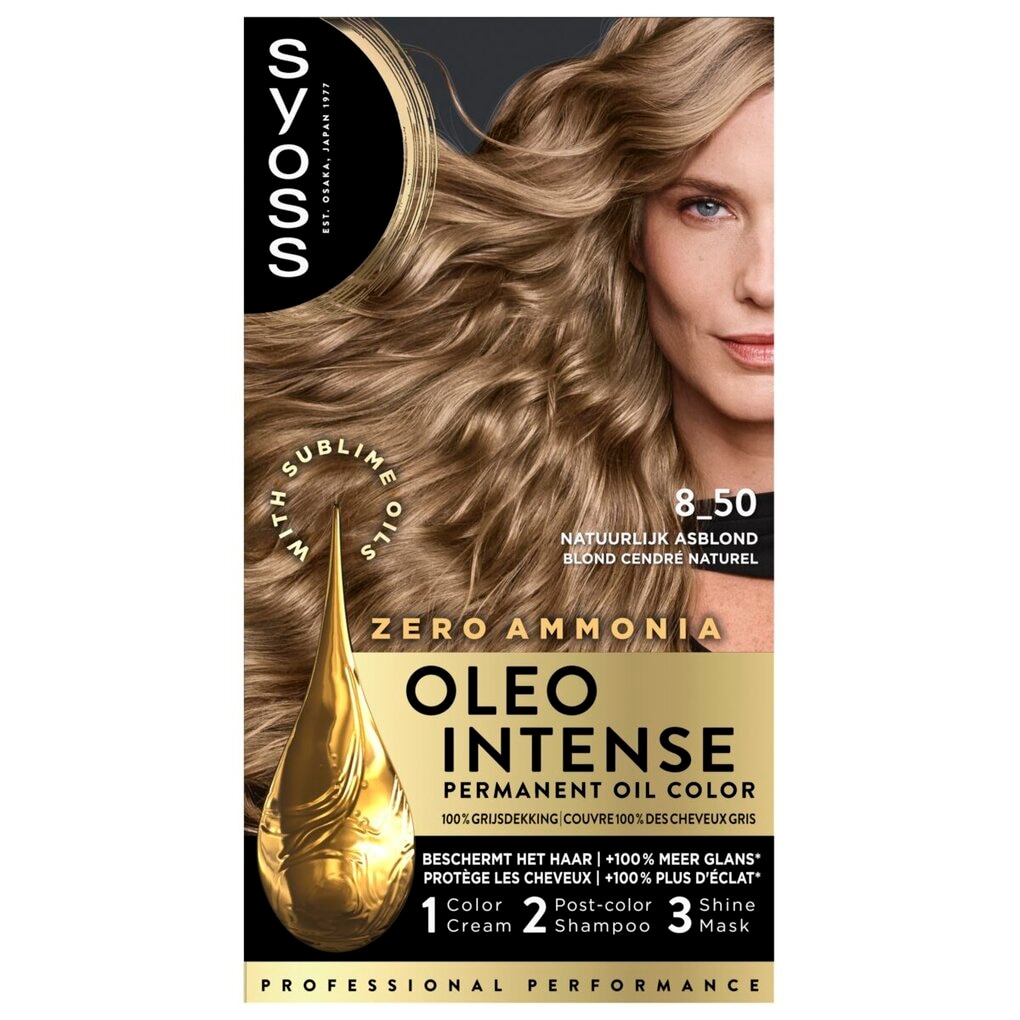 Syoss Oleo Intense 8-50 Natuurlijk Asblond Haarkleuring