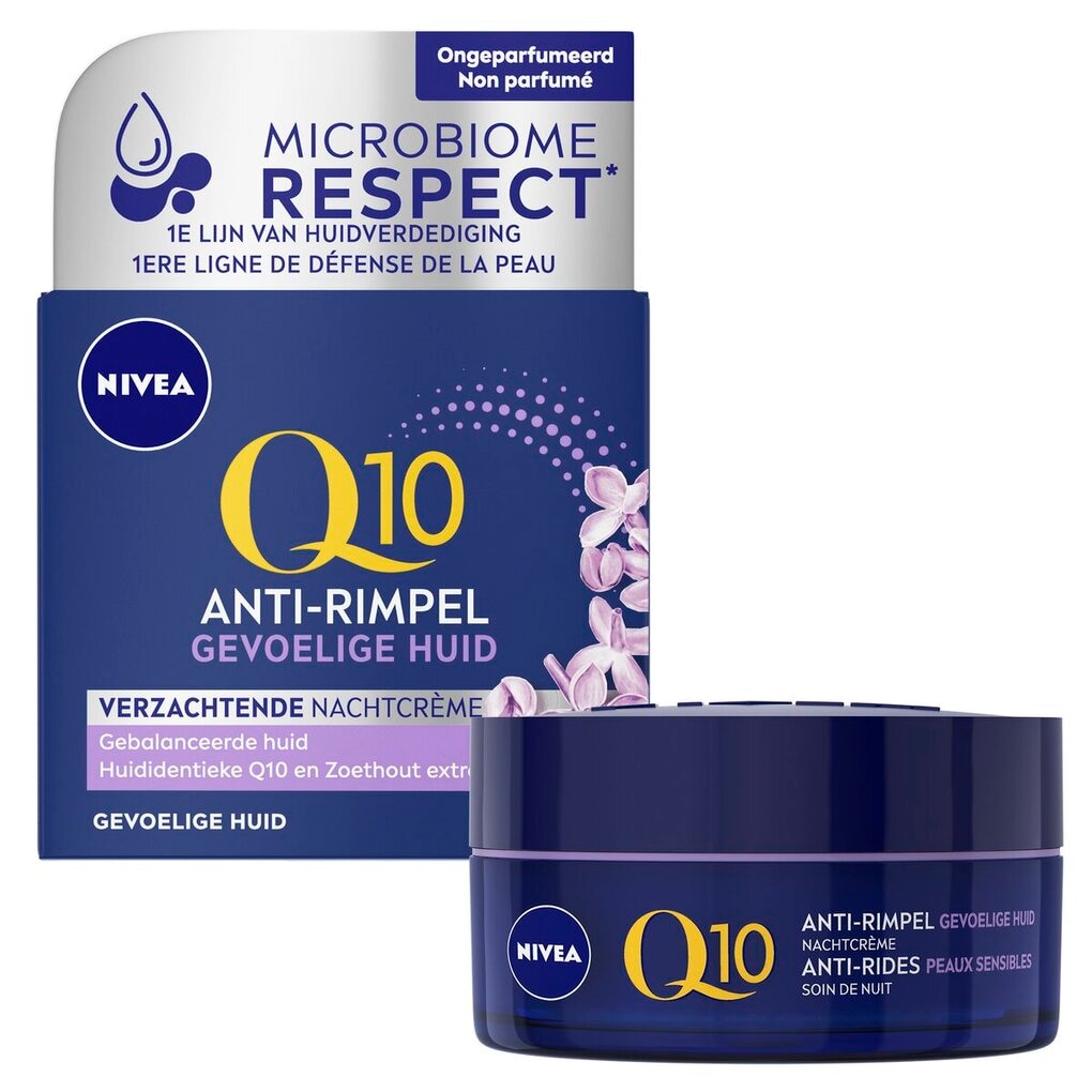 NIVEA Crème de Nuit Anti-Rides Power Sensitive Q10
