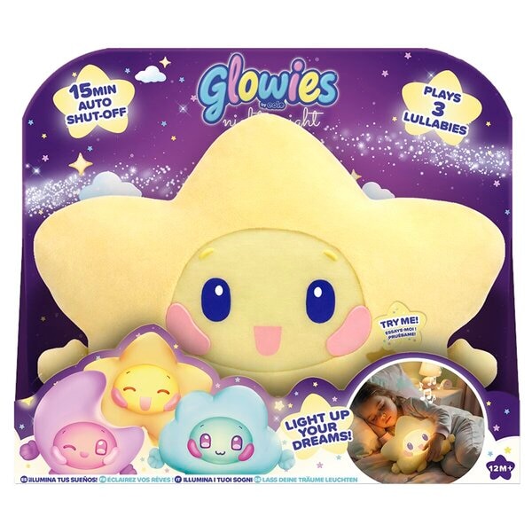 Glowies Night Night Twinkle Slaapknuffel geel