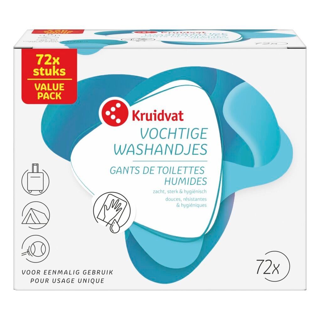 Kruidvat Vochtige Washandjes