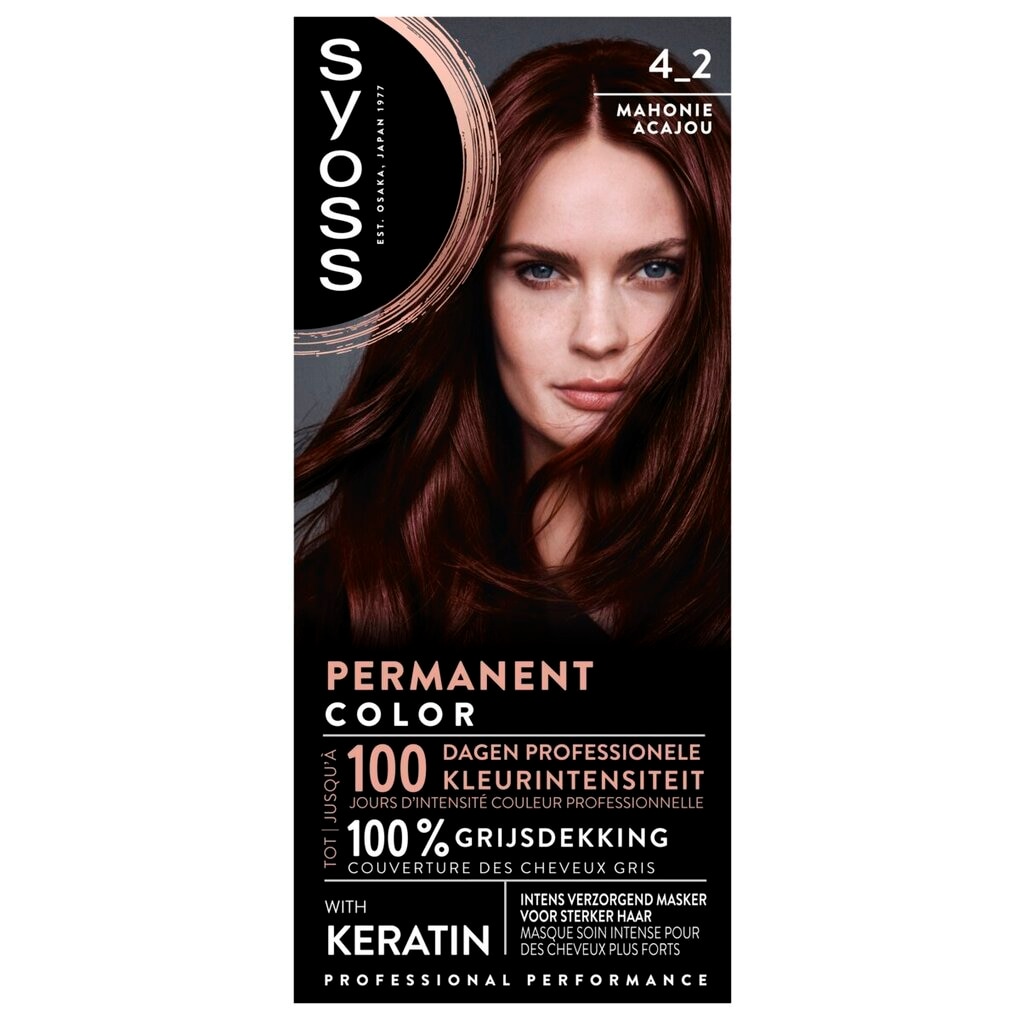 Syoss 4-2 Mahonie Permanente Haarkleuring