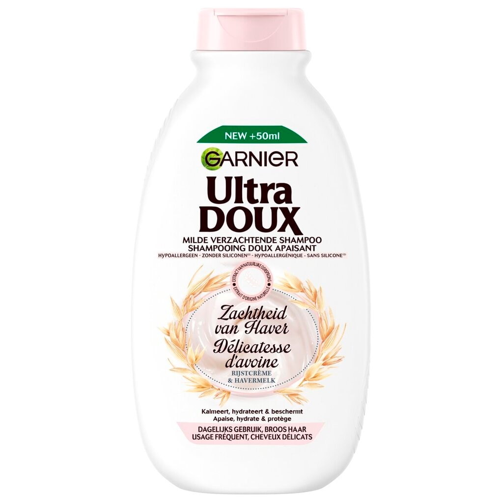 Garnier Ultra Doux - Shampoo - Zachtheid van Haver - Broos Haar en Gevoelige Hoofdhuid