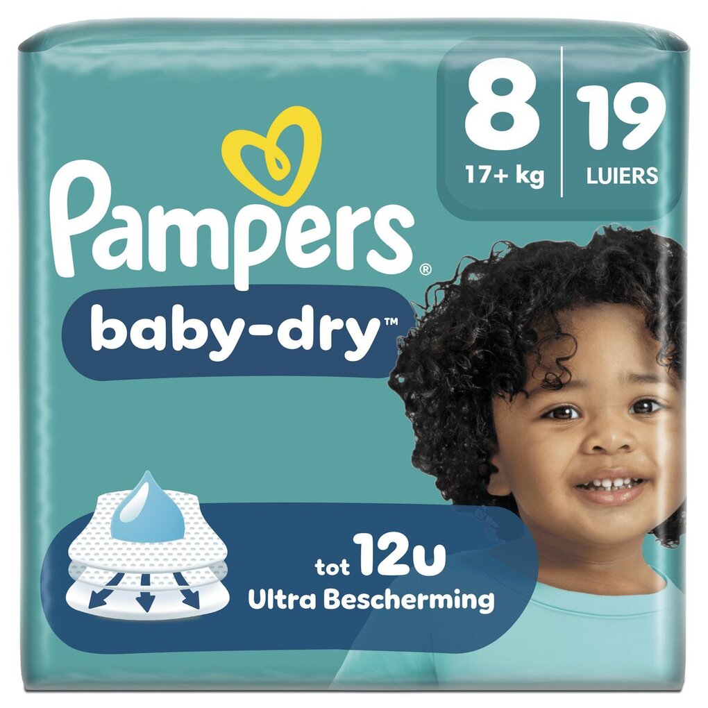 Pampers Couches Baby-Dry Taille 8 Pampers Couches Baby-Dry Taille 8