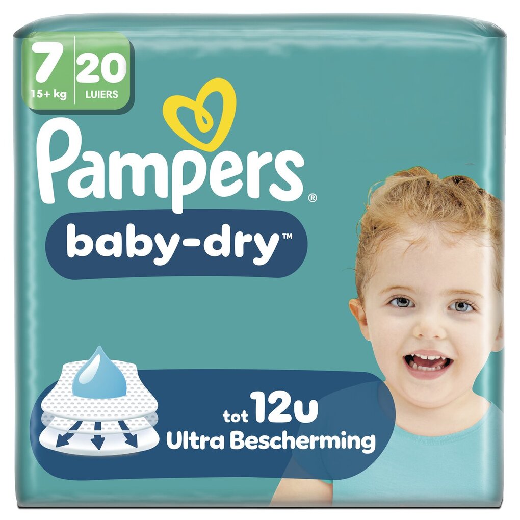 Pampers Baby-Dry Maat 7 Luiers